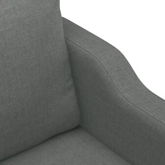 Tweezitsbank 120 cm stof donkergrijs 6