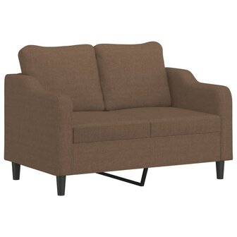 Tweezitsbank 120 cm stof bruin 2