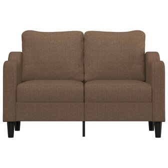 Tweezitsbank 120 cm stof bruin 3