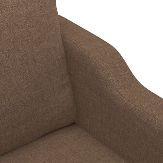 Tweezitsbank 120 cm stof bruin 6