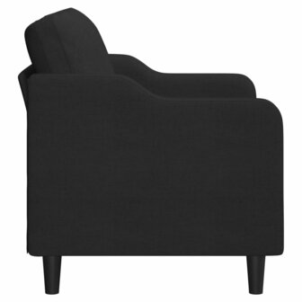 Tweezitsbank 120 cm stof zwart 4