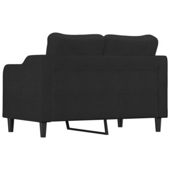 Tweezitsbank 120 cm stof zwart 5