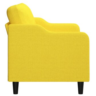 Tweezitsbank 120 cm stof lichtgeel 4