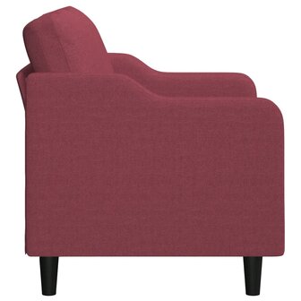 Tweezitsbank 120 cm stof wijnrood 4