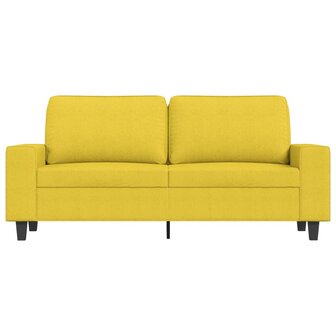 Tweezitsbank 140 cm stof lichtgeel 3