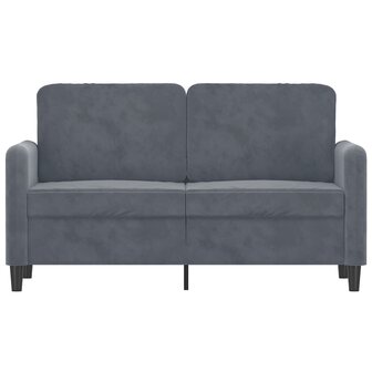 Tweezitsbank 120 cm fluweel donkergrijs 3