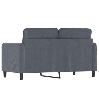 Tweezitsbank 120 cm fluweel donkergrijs 5