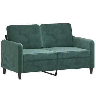 Tweezitsbank 120 cm fluweel donkergroen 2