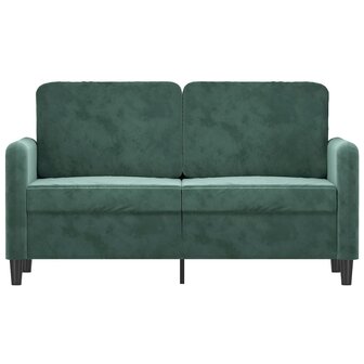 Tweezitsbank 120 cm fluweel donkergroen 3