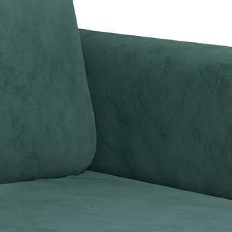 Tweezitsbank 120 cm fluweel donkergroen 6