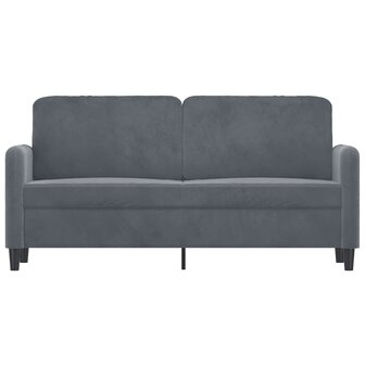 Tweezitsbank 140 cm fluweel donkergrijs 3