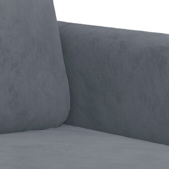 Tweezitsbank 140 cm fluweel donkergrijs 6