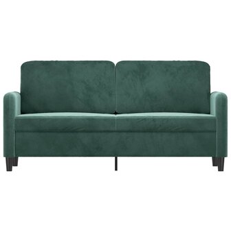 Tweezitsbank 140 cm fluweel donkergroen 3