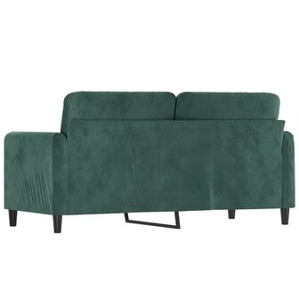 Tweezitsbank 140 cm fluweel donkergroen 5