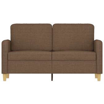 Tweezitsbank 120 cm stof bruin 3