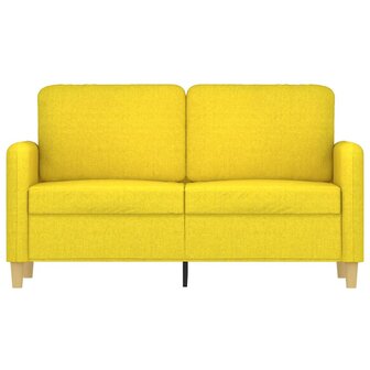 Tweezitsbank 120 cm stof lichtgeel 3