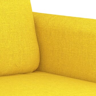 Tweezitsbank 120 cm stof lichtgeel 6