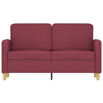 Tweezitsbank 120 cm stof wijnrood 3
