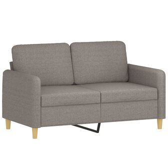Tweezitsbank 120 cm stof taupe 2