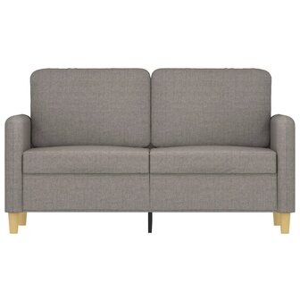 Tweezitsbank 120 cm stof taupe 3