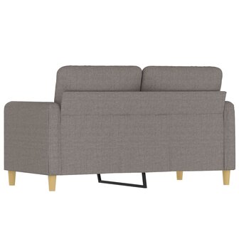 Tweezitsbank 120 cm stof taupe 5