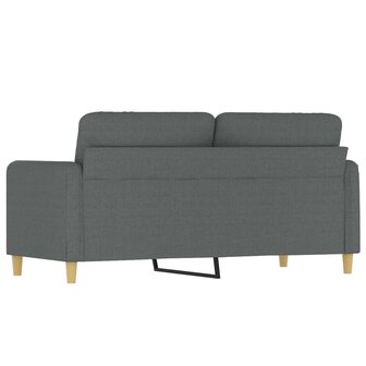 Tweezitsbank 140 cm stof donkergrijs 5