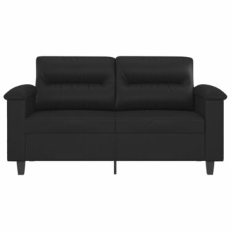 Tweezitsbank 120 cm kunstleer zwart 3