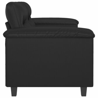 Tweezitsbank 120 cm kunstleer zwart 4