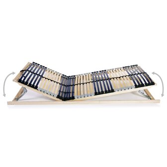 Lattenbodems 2 st met 42 latten 7 zones 80x200 cm 4
