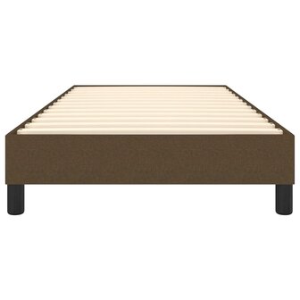 Bedframe zonder matras 80x200 cm stof donkerbruin 5