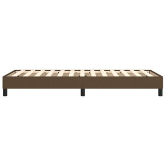 Bedframe zonder matras 80x200 cm stof donkerbruin 6