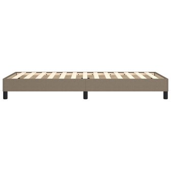 Bedframe zonder matras 90x190 cm stof taupe 6
