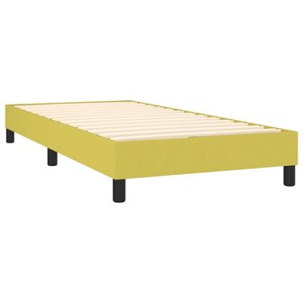 Bedframe zonder matras 100x200 cm stof groen 4