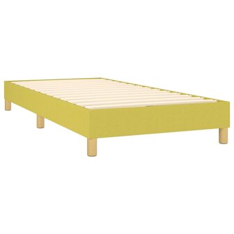 Bedframe zonder matras 100x200 cm stof groen 4