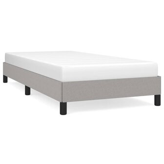 Bedframe zonder matras 80x200 cm stof lichtgrijs 2