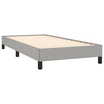 Bedframe zonder matras 80x200 cm stof lichtgrijs 4