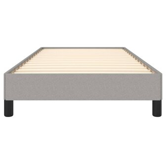 Bedframe zonder matras 80x200 cm stof lichtgrijs 5