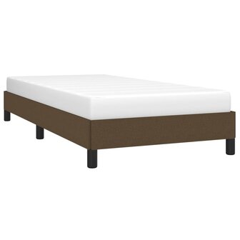 Bedframe zonder matras 80x200 cm stof donkerbruin 3