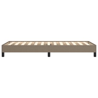 Bedframe zonder matras 90x190 cm stof taupe 6