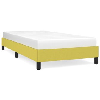 Bedframe zonder matras 100x200 cm stof groen 2