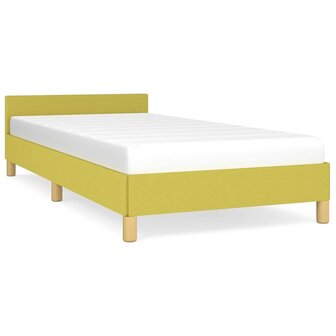 Bedframe zonder matras 100x200 cm stof groen 2
