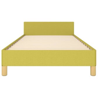 Bedframe zonder matras 100x200 cm stof groen 5