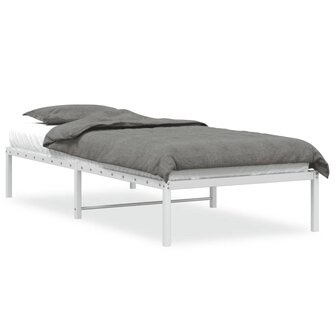 Bedframe metaal wit 90x190 cm 2