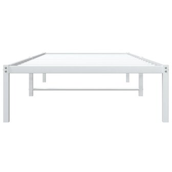 Bedframe metaal wit 90x190 cm 5
