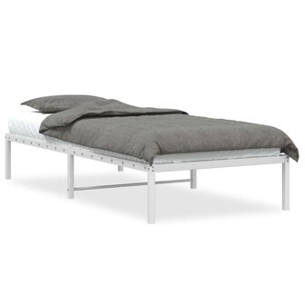 Bedframe metaal wit 90x200 cm 2