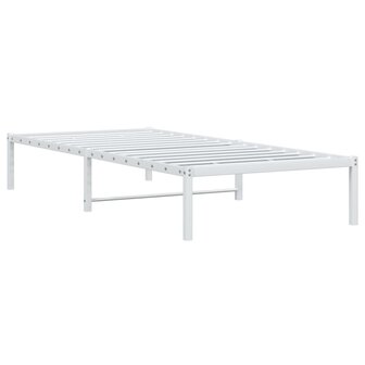 Bedframe metaal wit 90x200 cm 4
