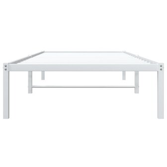 Bedframe metaal wit 90x200 cm 5