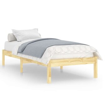 Bedframe massief hout 90x190 cm 2