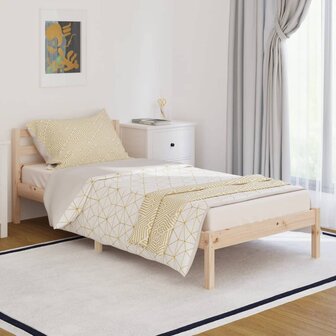 Bedframe massief grenenhout 90x200 cm 1