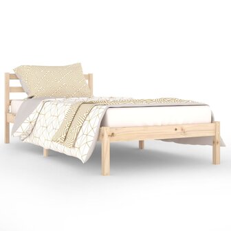 Bedframe massief grenenhout 90x200 cm 2